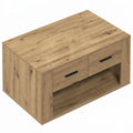 Rechteckiger Couchtisch aus Holzwerkstoff mit viel Stauraum, modern und stilvoll
